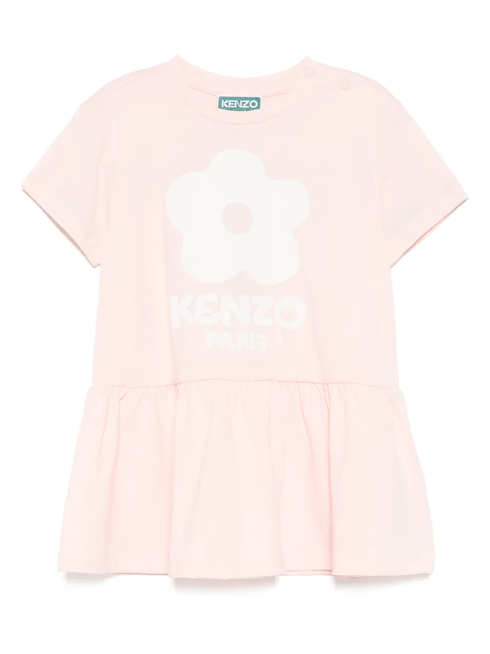 Kenzo Kids logo-printed dress Roze