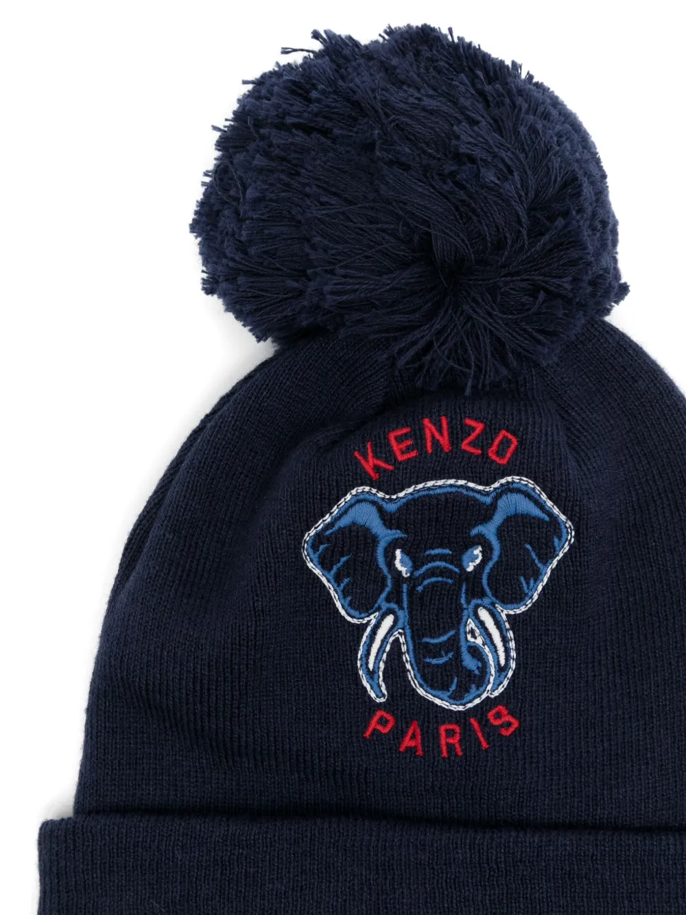 Kenzo Kids logo-embroidered hat Blauw