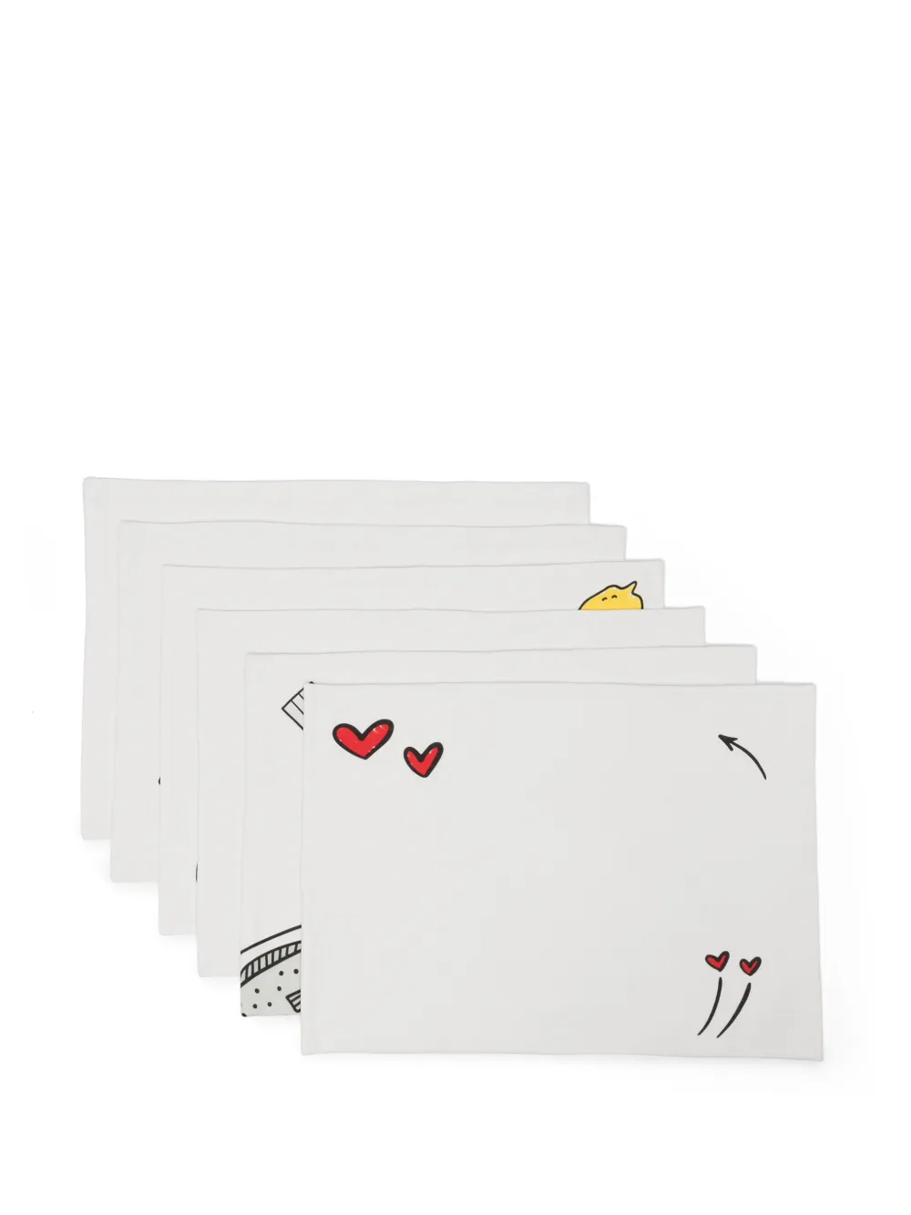 Bambah So & So placemats (set of 6) | White | Image 1