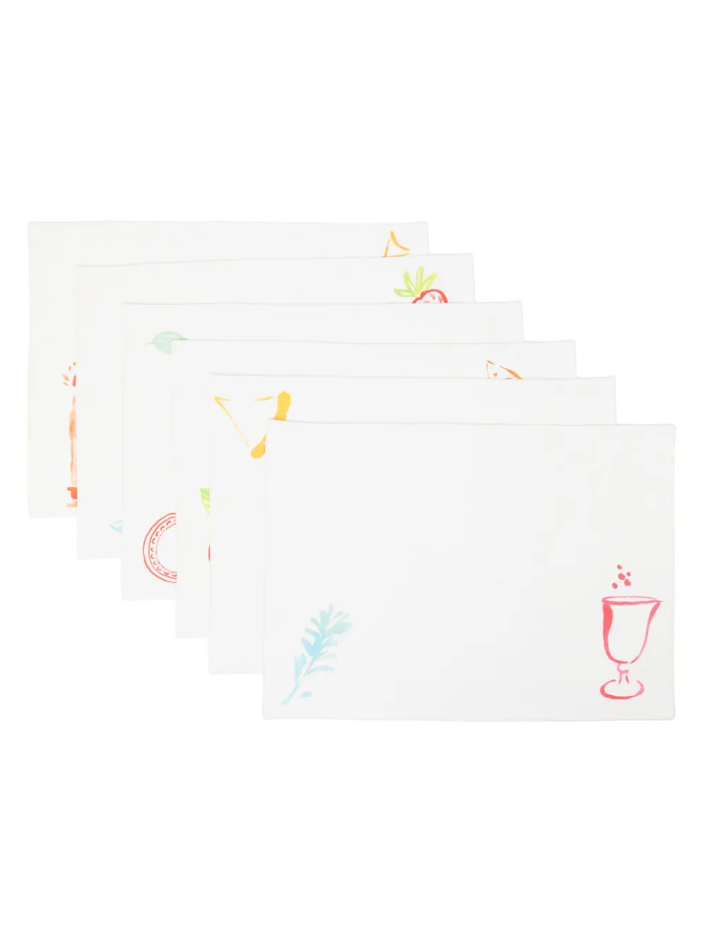 Bambah Alfresco placemats (set of six) | White | Image 1