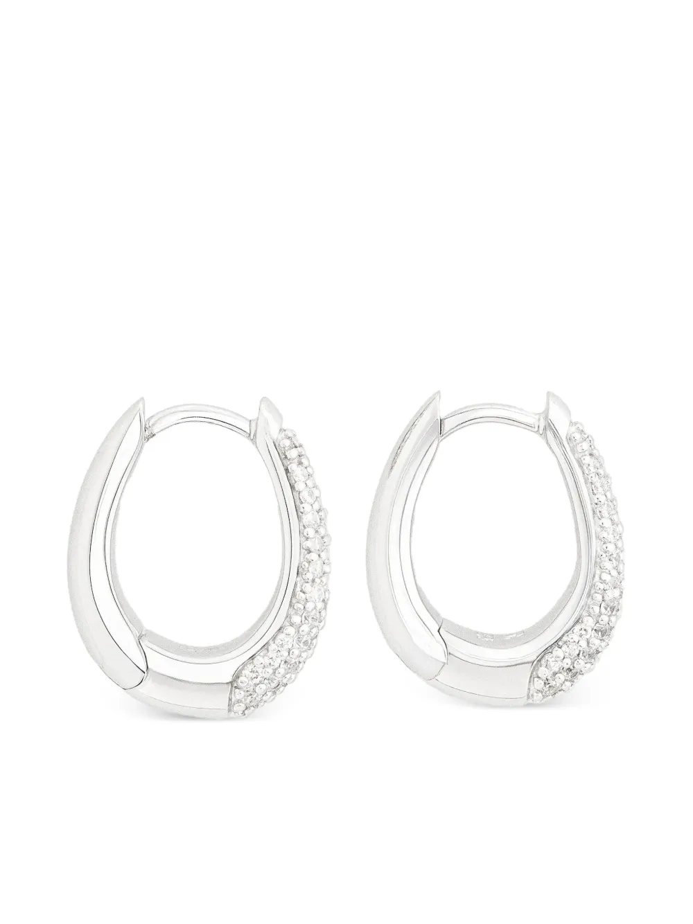 Tom Wood Liz huggie earrings - Silber