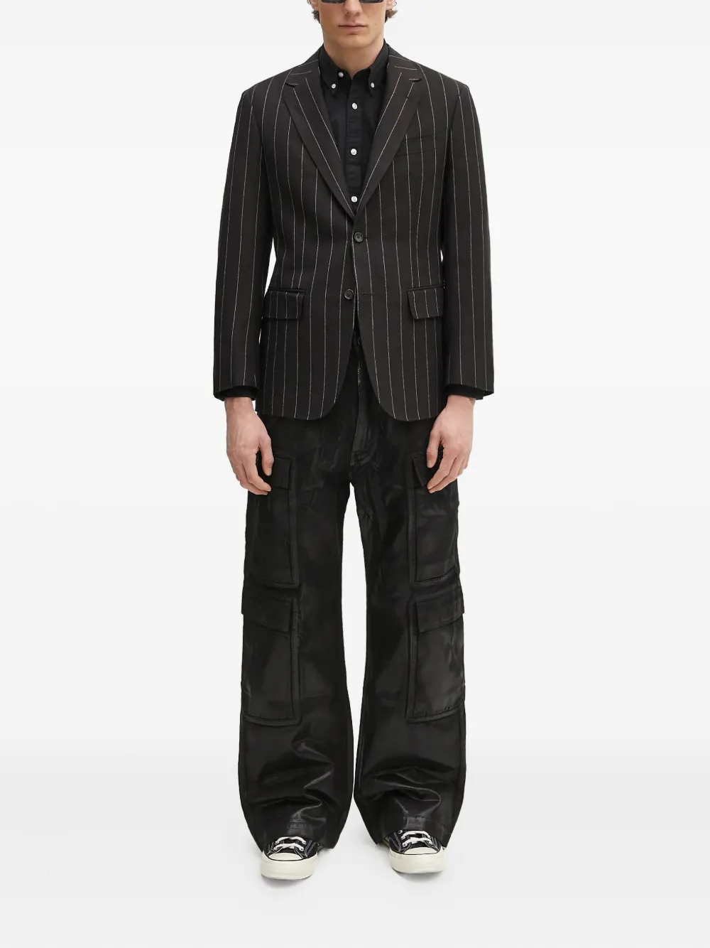 WACKO MARIA pinstripe single-breasted blazer | Blazers | Image 2