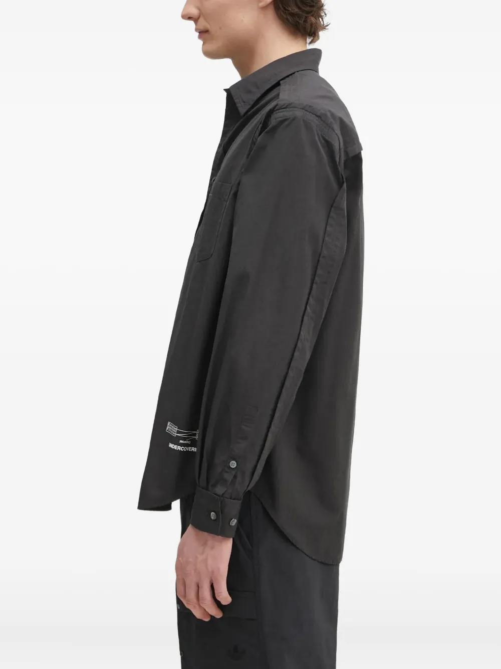 Undercover Overhemd met zakdetail Grijs