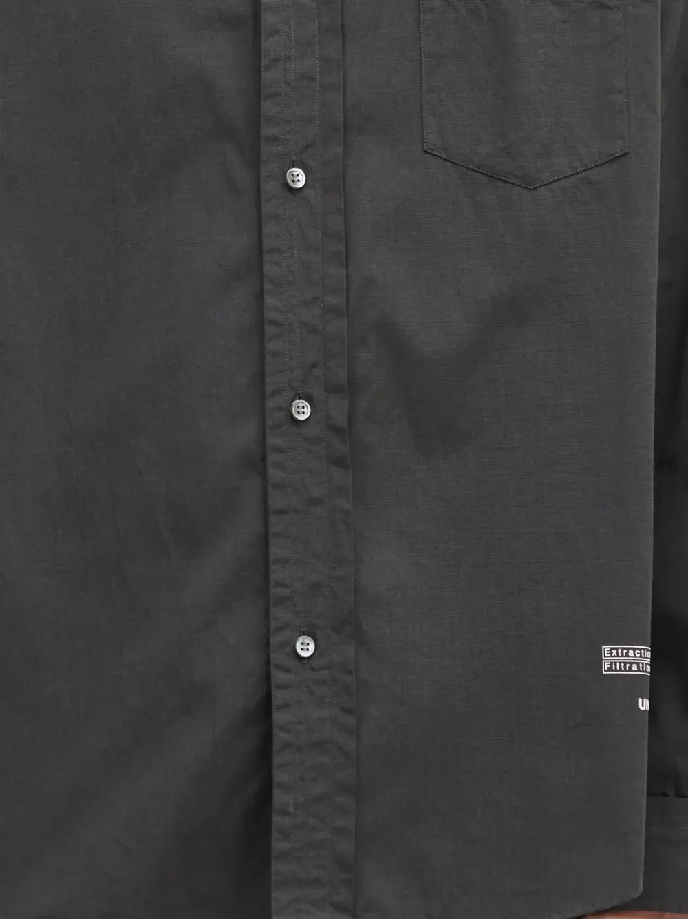 Undercover Overhemd met zakdetail Grijs