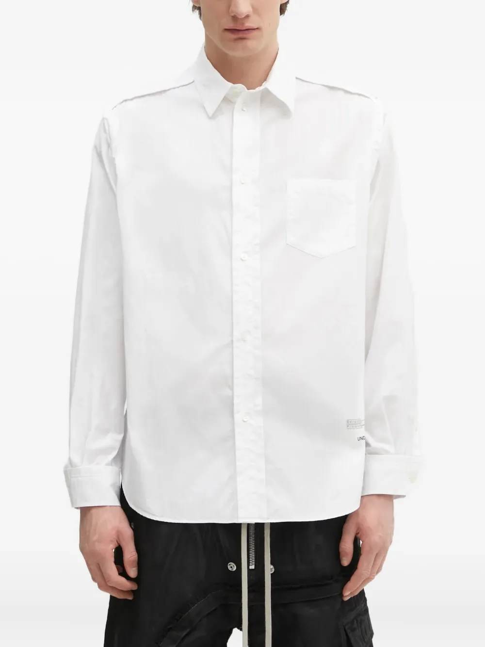 Undercover panelled poplin shirt | White | Image 1
