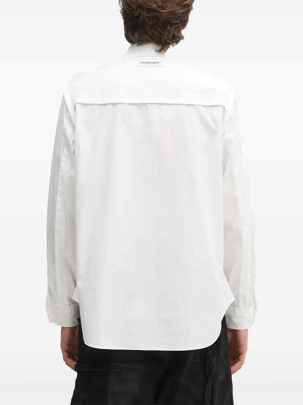 Undercover Popeline overhemd met vlakken Wit
