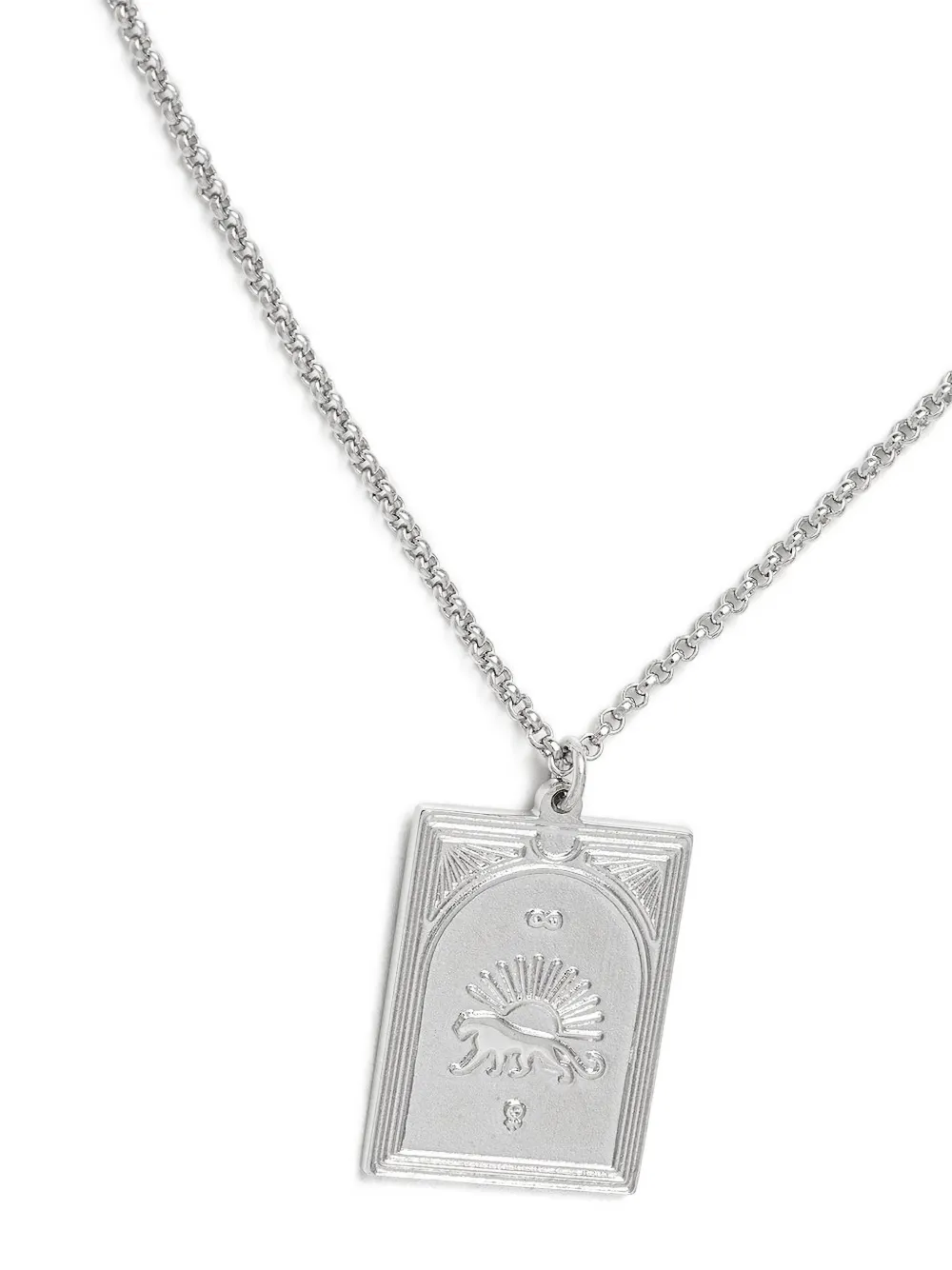 Tom Wood Tarot Strength pendant necklace - Argento