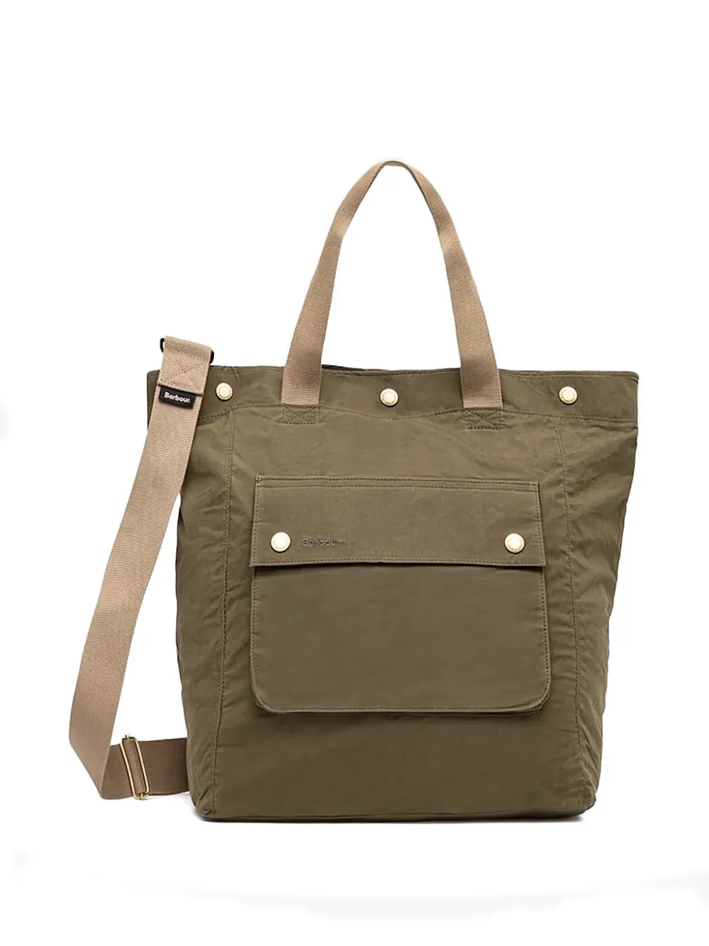 Barbour Transport 3-Way shopper met zakdetail Groen