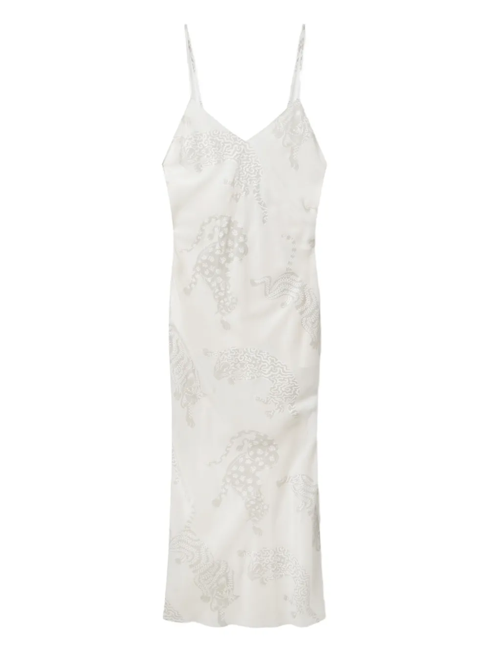 Stella McCartney embroidered slip dress Wit
