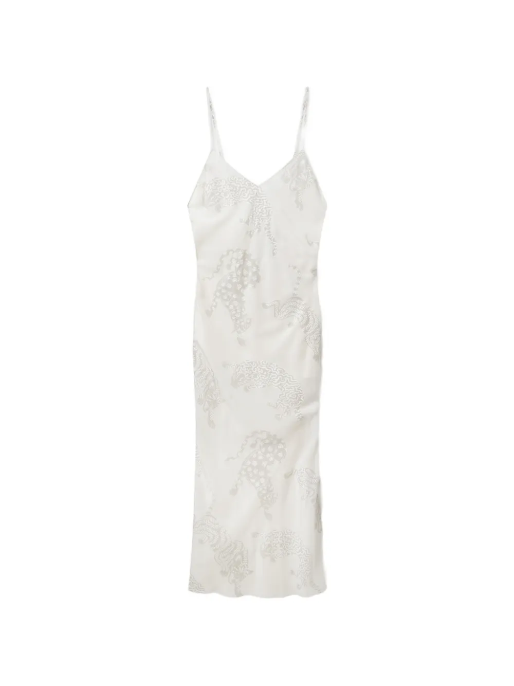 Stella McCartney embroidered slip dress - White