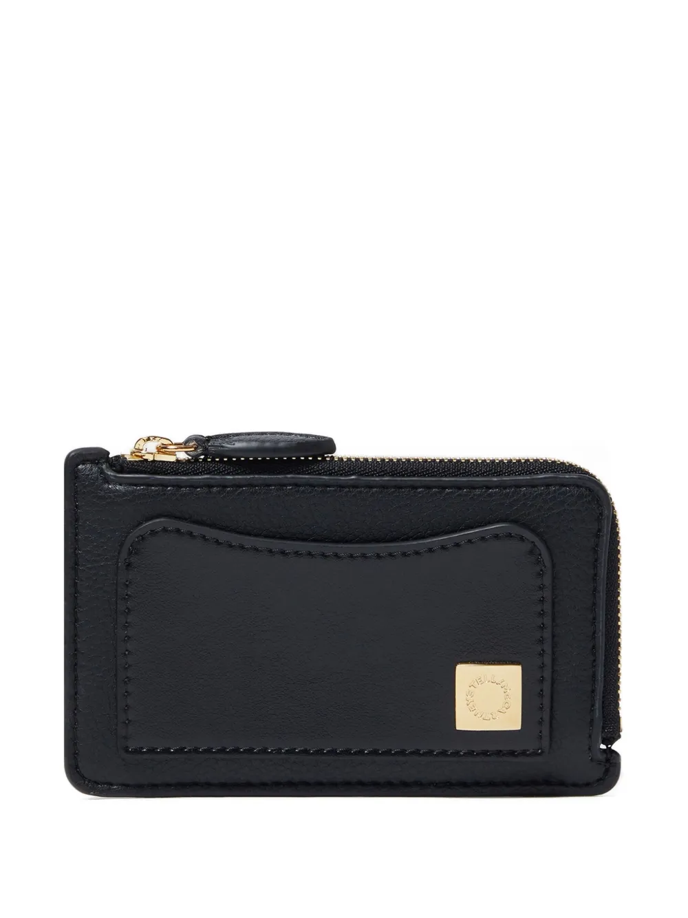 Stella McCartney logo-plaque cardholder Zwart