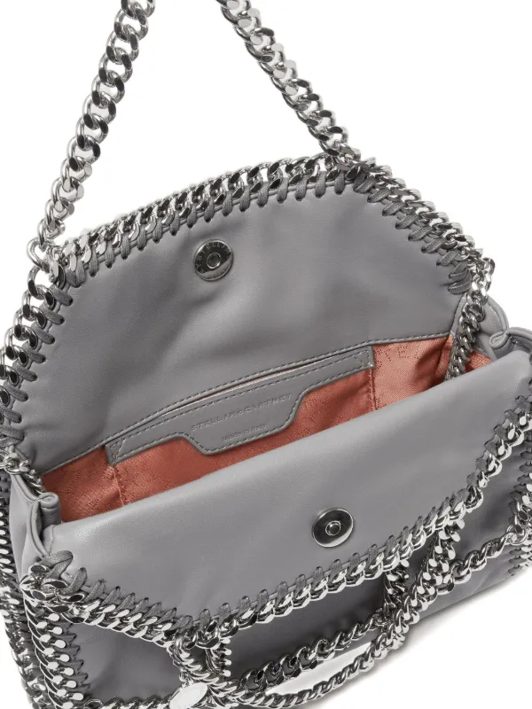 Stella McCartney Falabella Chain Cage Tote Bag | Grey | FARFETCH