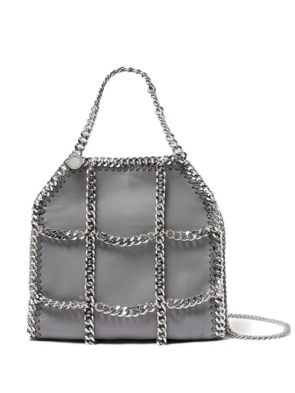 Stella McCartney Falabella Chain Cage tote bag - グレー Stella McCartney Falabella Chain Cage tote bag - グレー