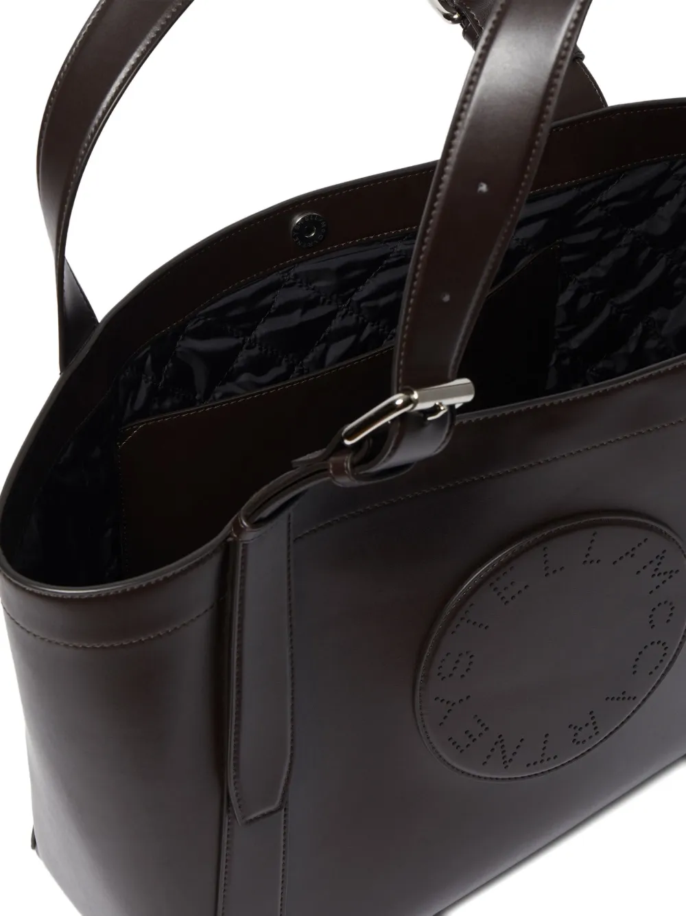 Stella McCartney Stella shopper met logo Bruin