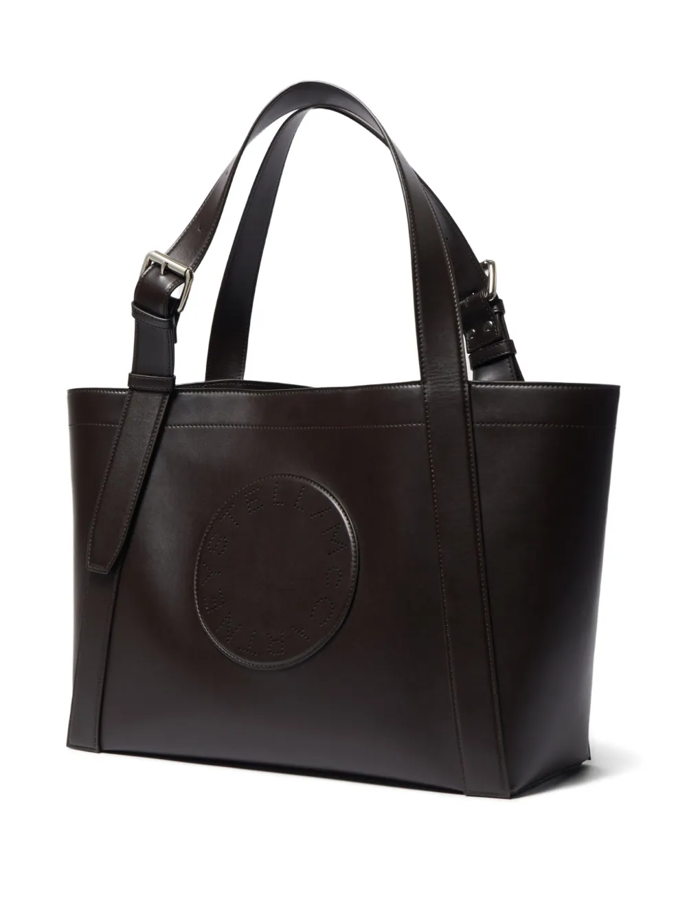 Stella McCartney Stella shopper met logo Bruin