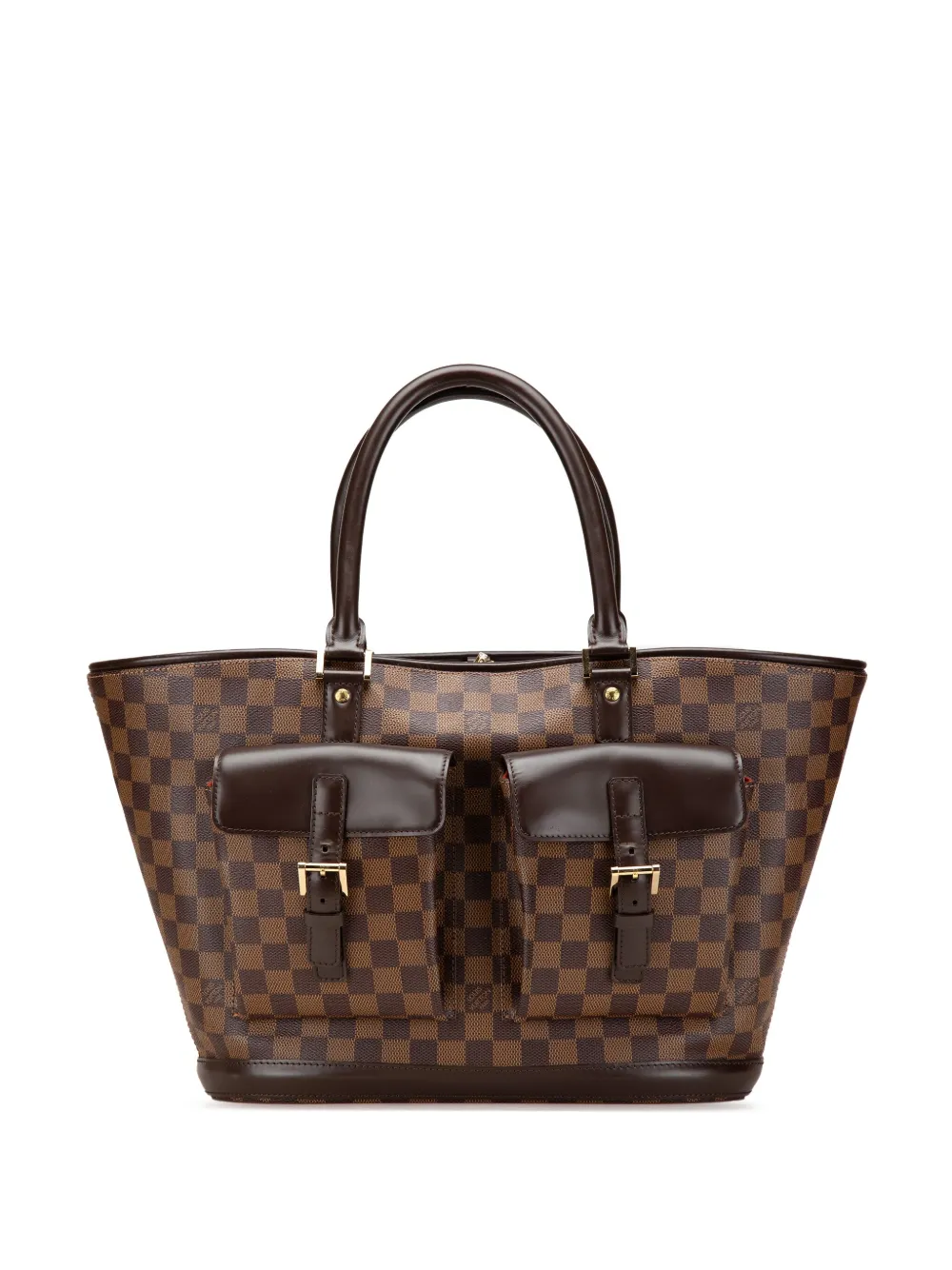 Louis Vuitton Pre-Owned 2003 ダミエ エベヌ マノスク GM トートバッグ - ブラウン Louis Vuitton Pre-Owned 2003 ダミエ エベヌ マノスク GM トートバッグ - ブラウン