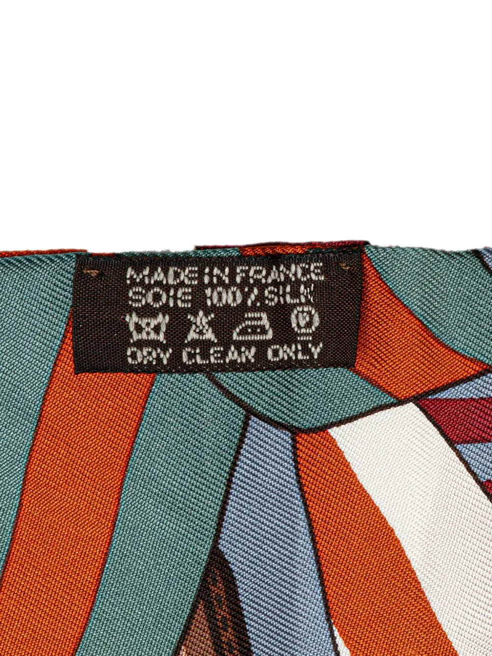 Pre-owned Hermes 20th Century Sangles Silk Twilly Scarf Scarves