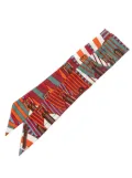 Hermès Pre-Owned 20th Century Sangles Silk Twilly Scarf scarves - Red