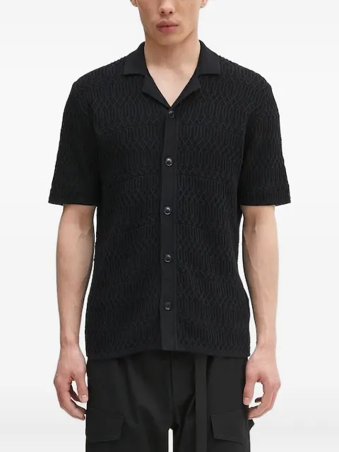 SAMSOE SAMSOE textured short-sleeve shirt