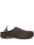 ROA Fedaia suede back-strap mules - Brown