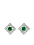 House of Meraki 18K yellow gold Victoria emerald and diamonds earrings
