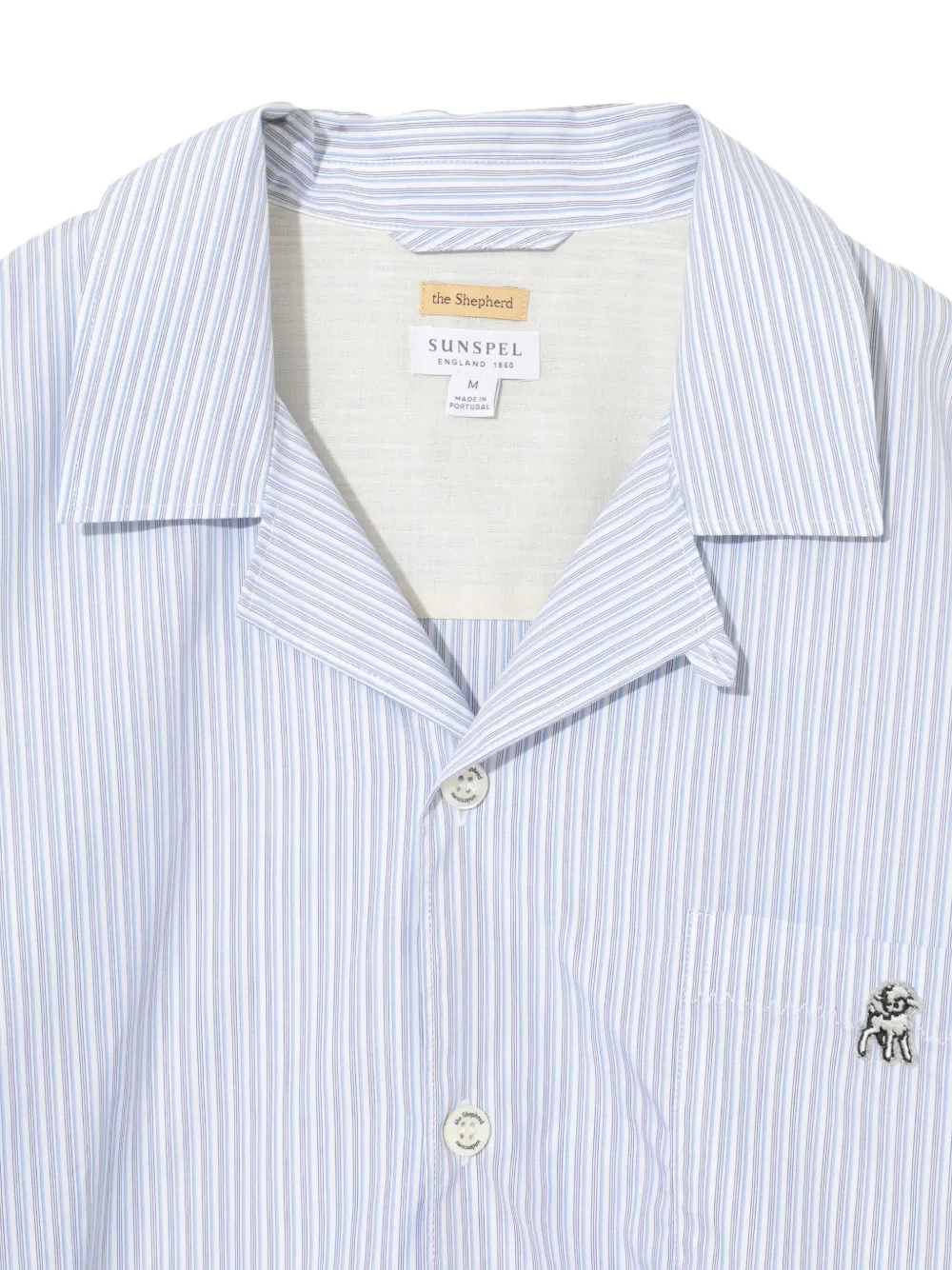 Undercover x Sunspel katoenen overhemd Blauw