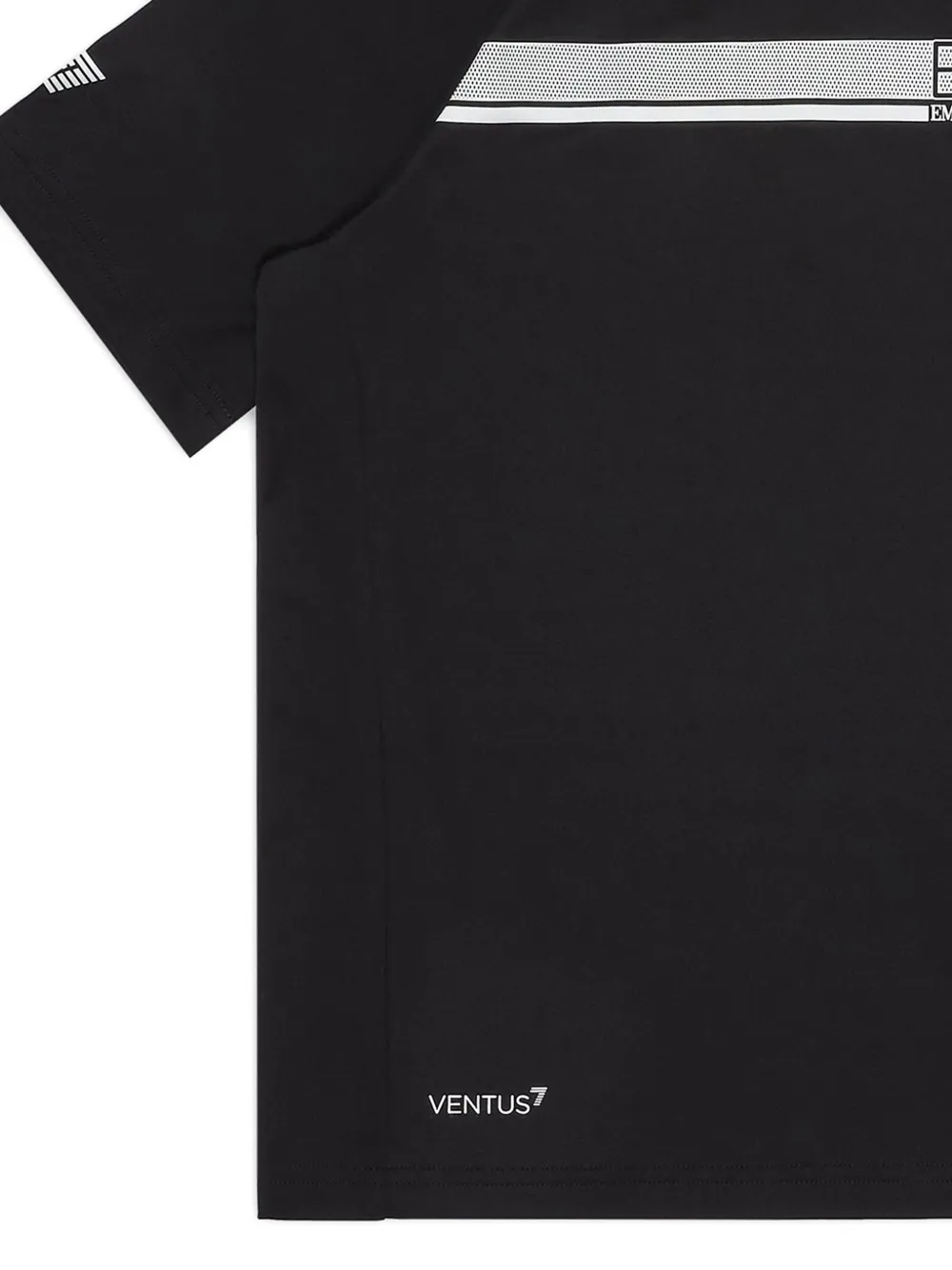 Emporio Armani Kids T-shirt met logoprint Zwart