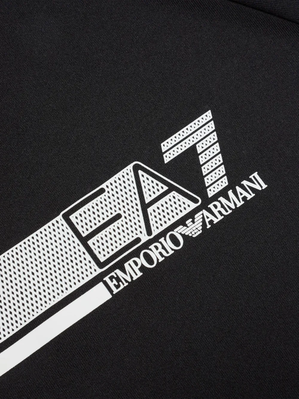 Emporio Armani Kids T-shirt met logoprint Zwart