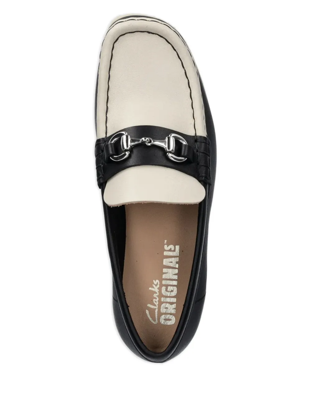 Clarks Originals two-tone leather loafers Zwart