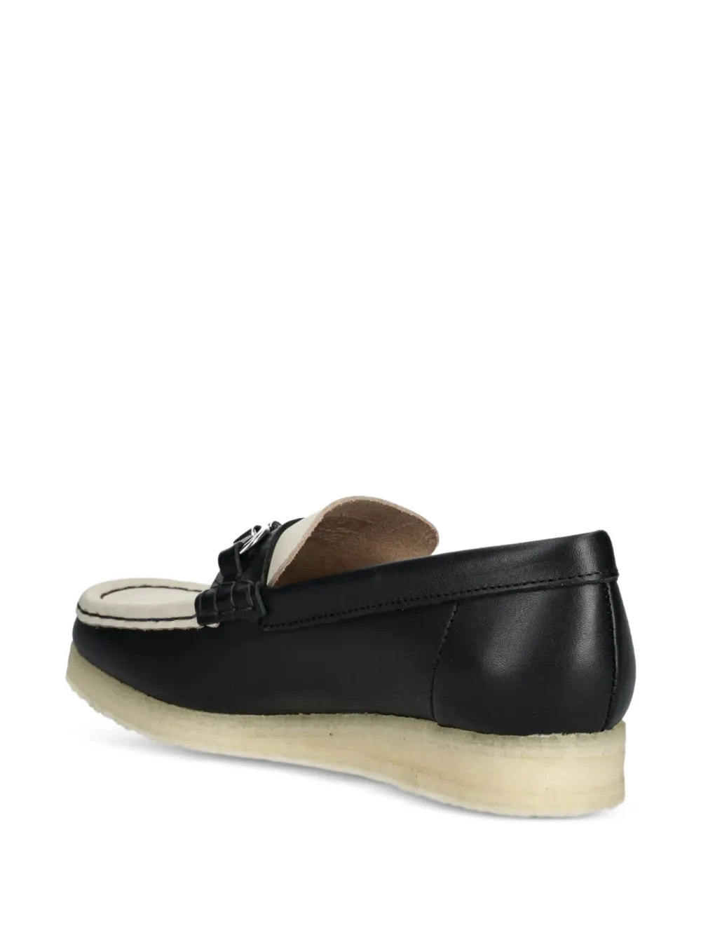 Clarks Originals two-tone leather loafers Zwart