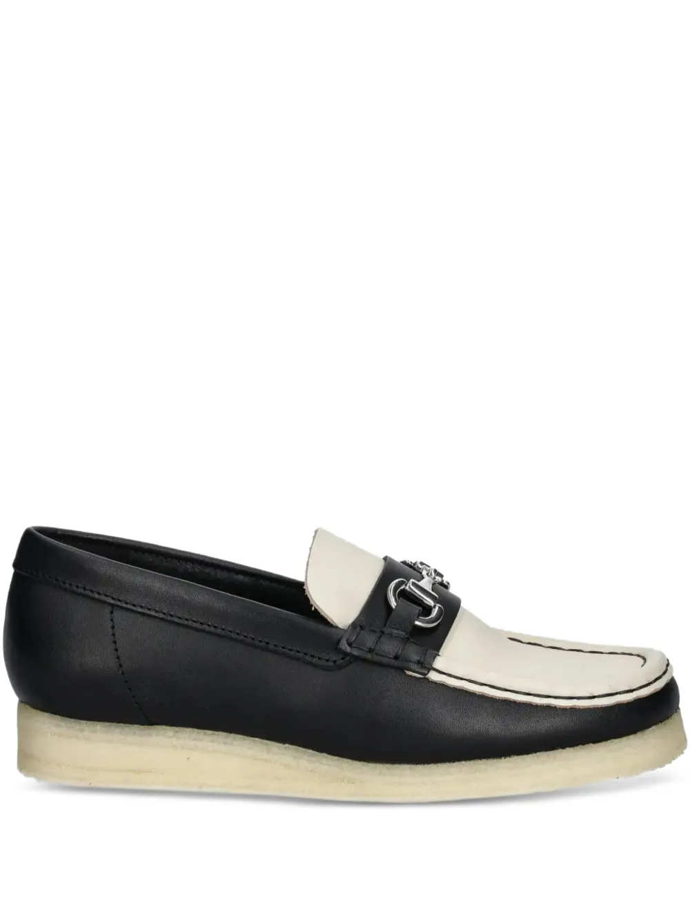 Clarks Originals two-tone leather loafers Zwart
