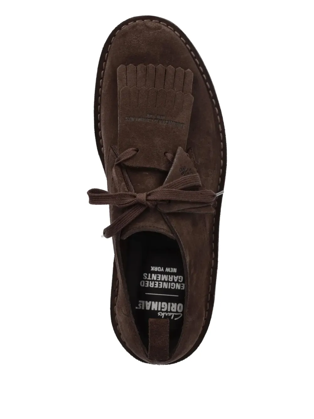Clarks Originals x Engineered Garments Desert Khan suede boots Brown