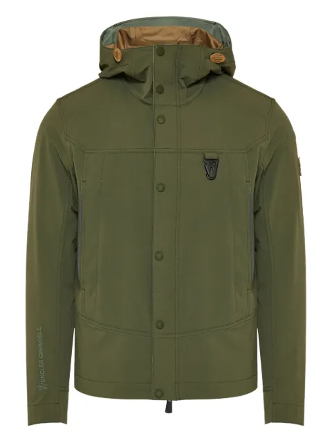 Moncler Grenoble hooded logo-patch jacket