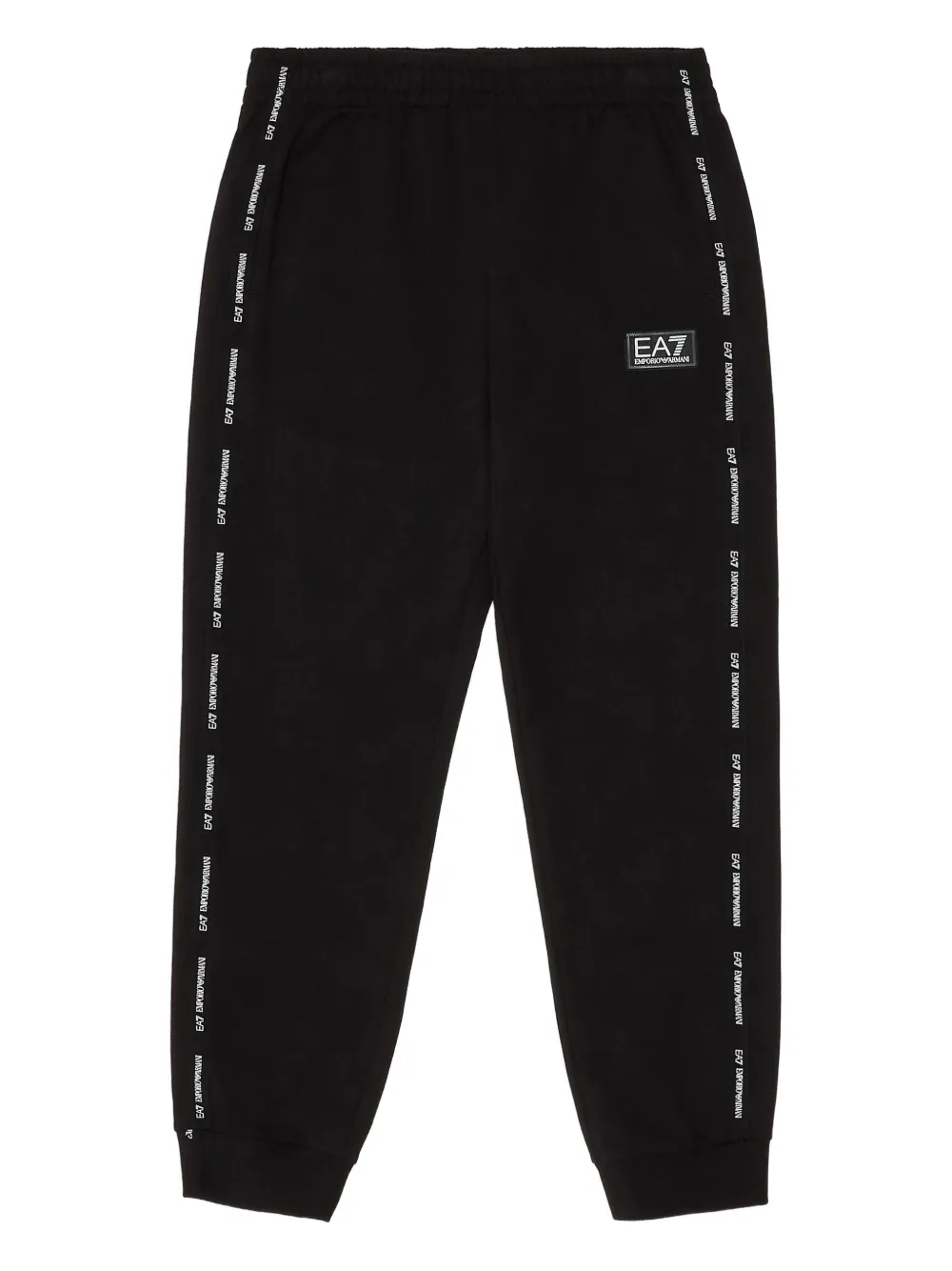 Emporio Armani Kids logo-appliqué track pants - ブラック Emporio Armani Kids logo-appliqué track pants - ブラック