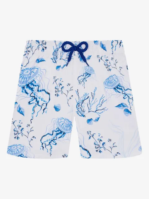 Vilebrequin Kids short de bain boutonné à imprimé graphique