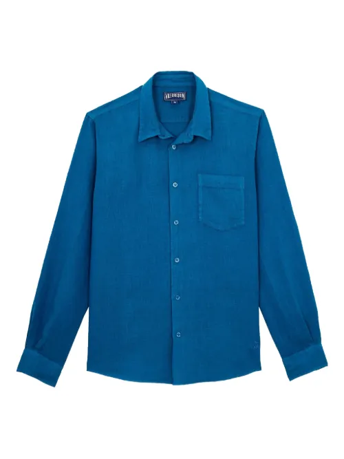 Vilebrequin chemise en lin - Bleu - Vilebrequin - Modalova