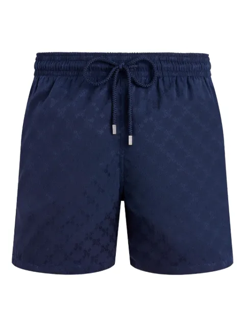 Vilebrequin shorts de playa con monograma de tortuga