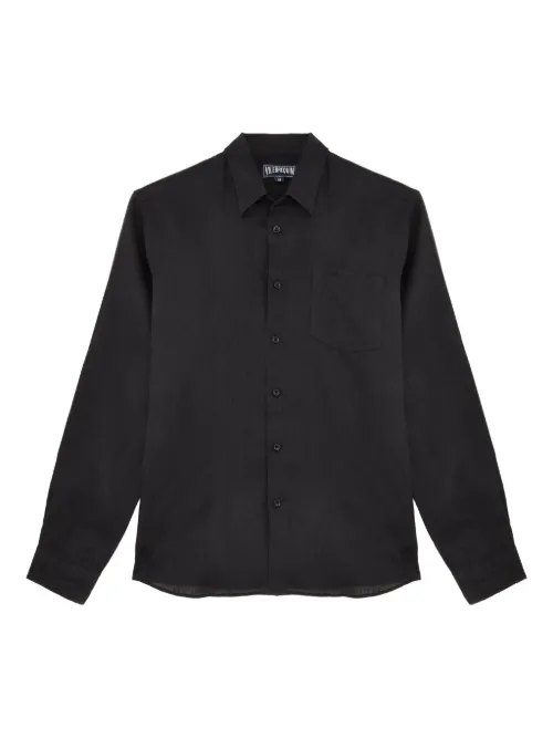 Vilebrequin chemise en lin - Noir - Vilebrequin - Modalova