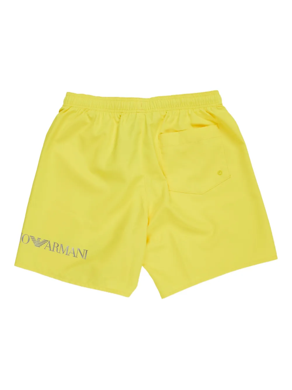 Emporio Armani Kids Zwembroek met logoprint Geel
