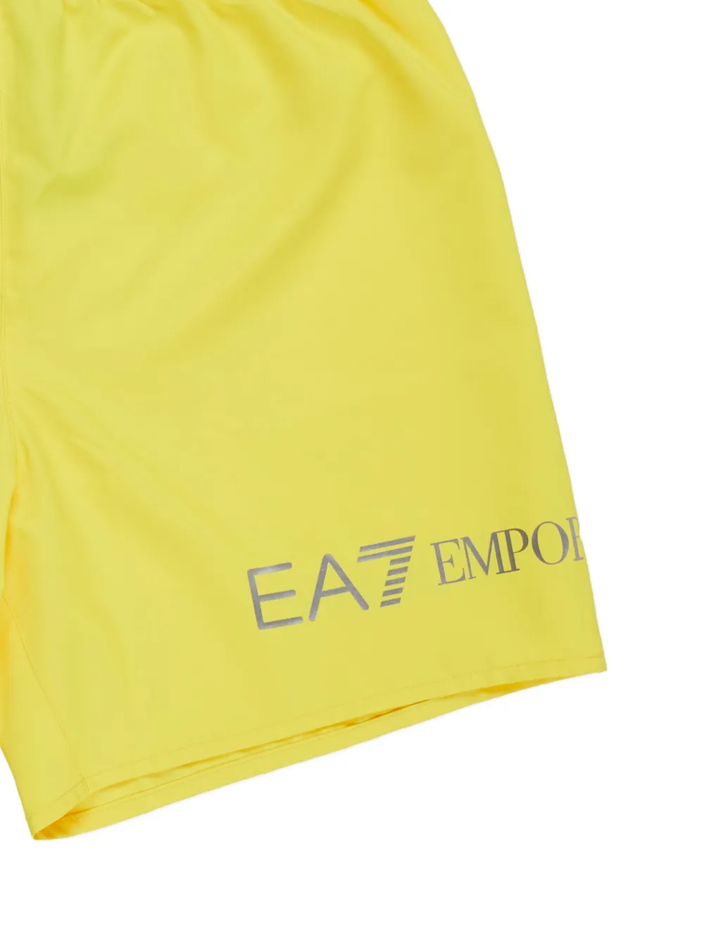 Emporio Armani Kids Zwembroek met logoprint Geel
