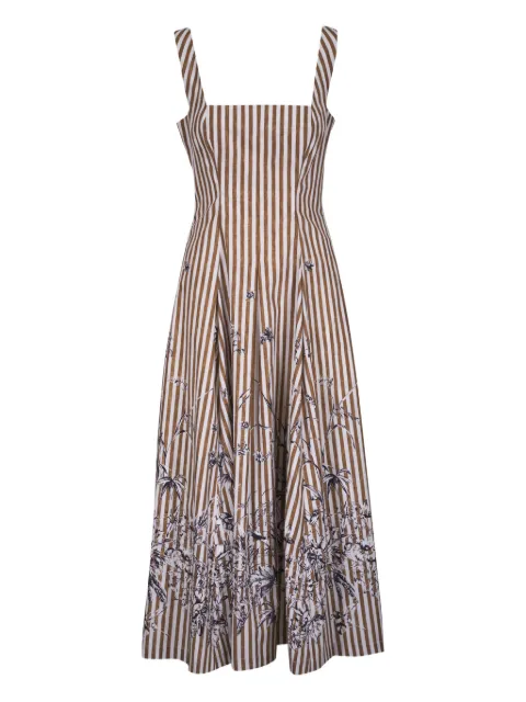 Lela Rose vestido midi Caitlin