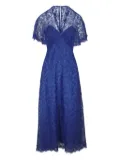 Lela Rose lace midi dress - Blue