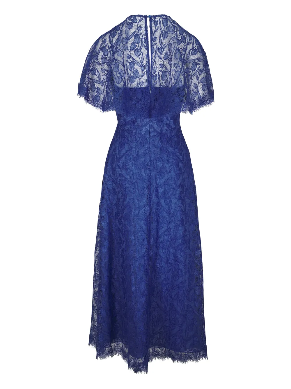 Lela Rose lace midi dress - Blauw