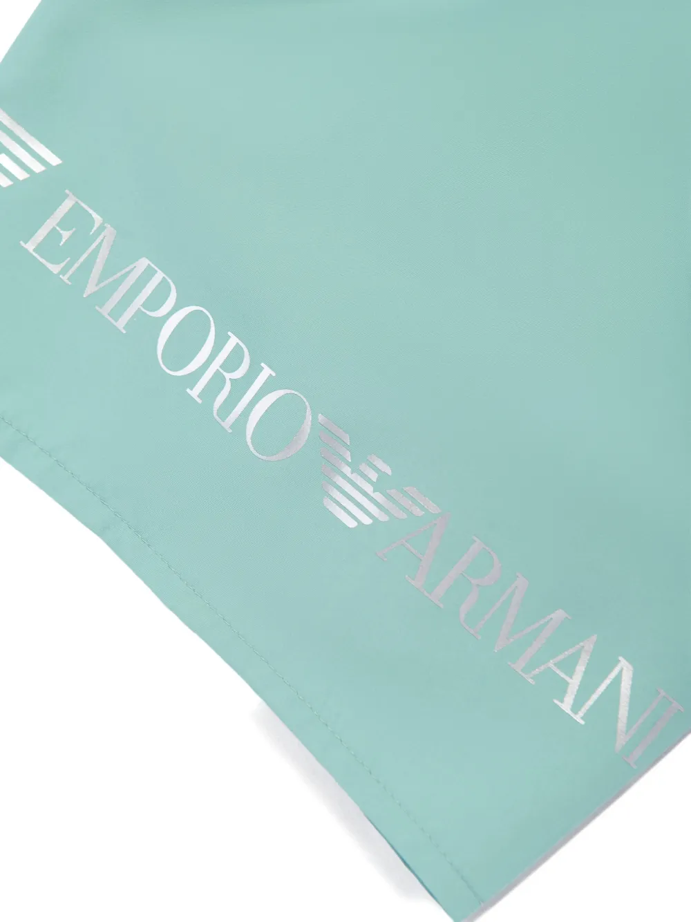 Emporio Armani Kids Zwembroek met logoprint Groen