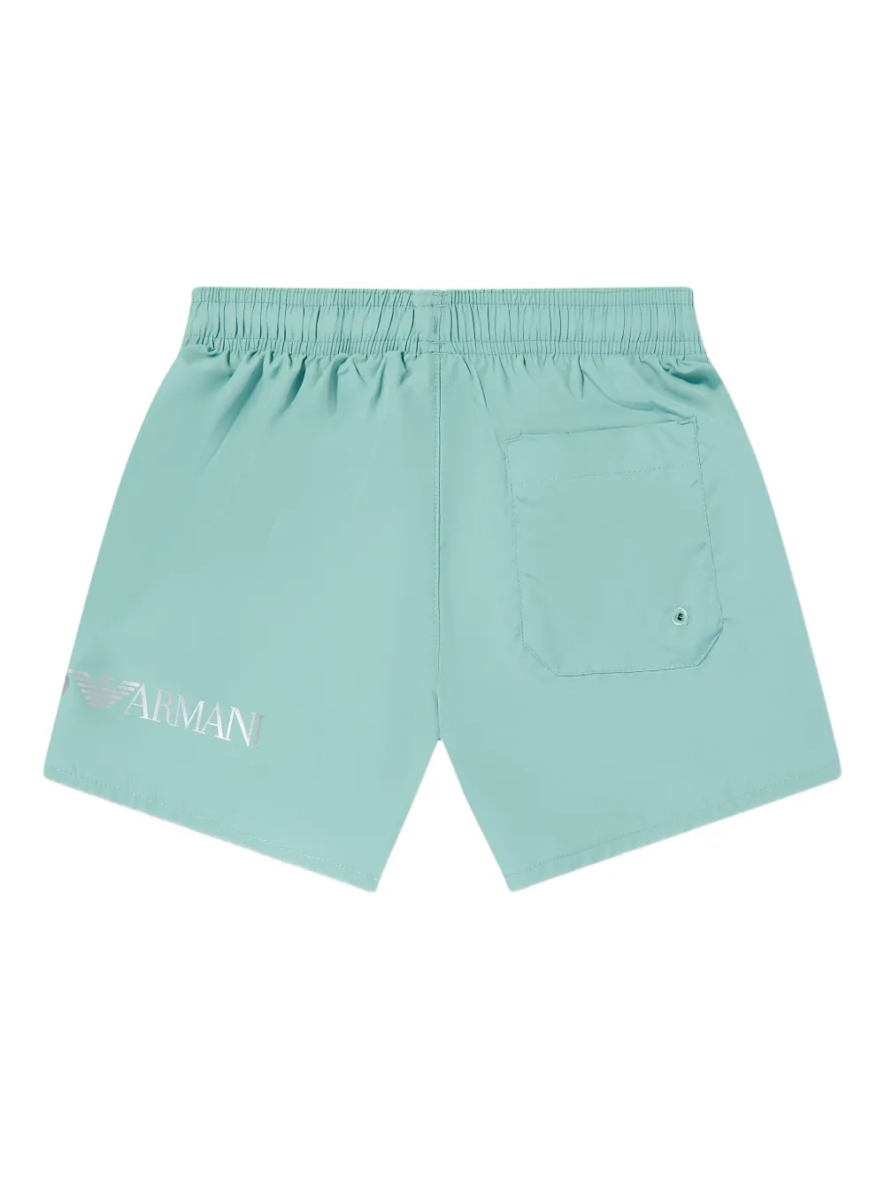 Emporio Armani Kids Zwembroek met logoprint Groen