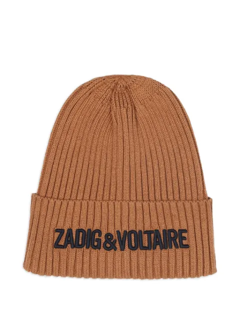 Zadig & Voltaire Kids Gorro de tricô canelado