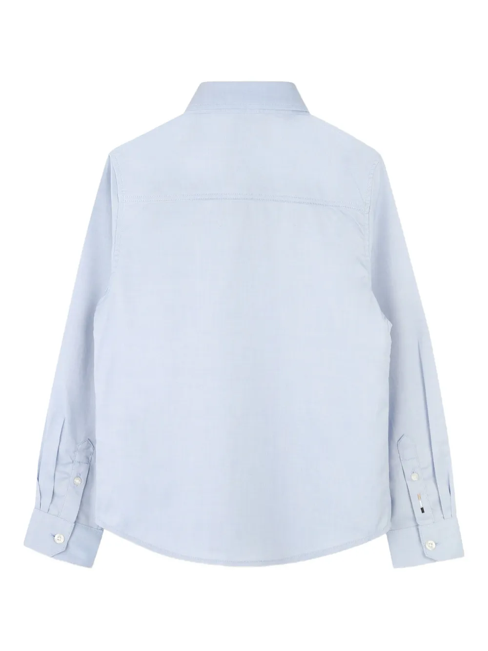 BOSS Kidswear Shirt met geborduurd logo Blauw