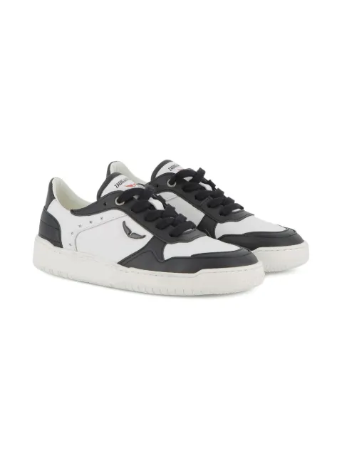 Zadig & Voltaire Kids Wings contrast-panel sneakers