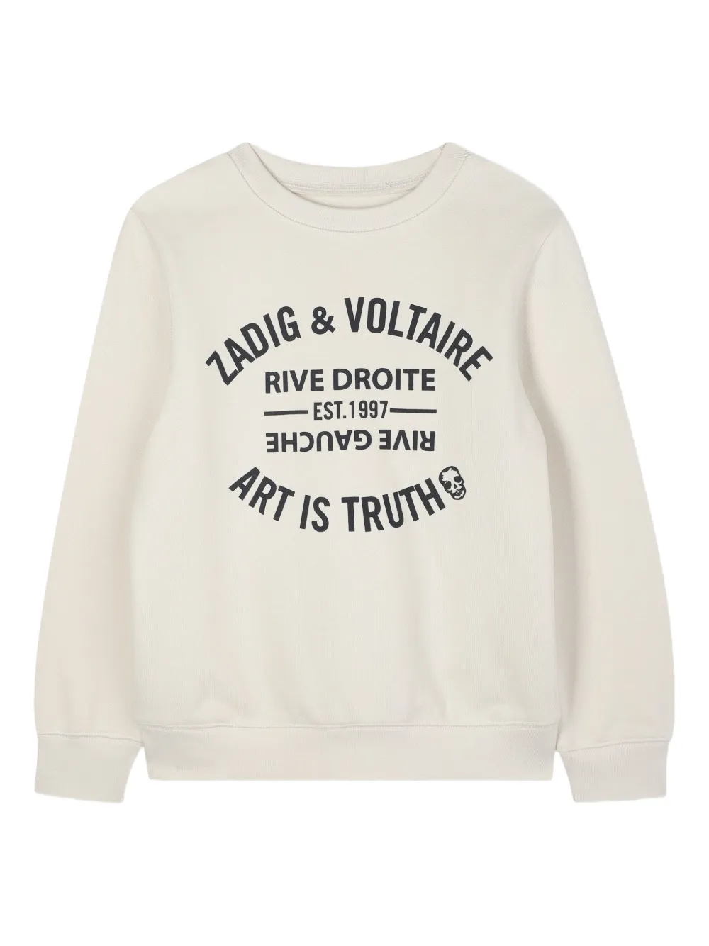 Zadig & Voltaire Kids' Graphic-print Sweatshirt In Neutral