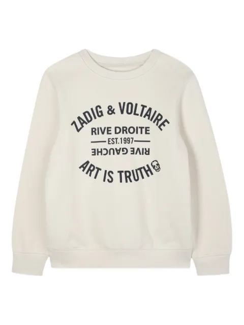 Zadig & Voltaire Kids sudadera con estampado gráfico
